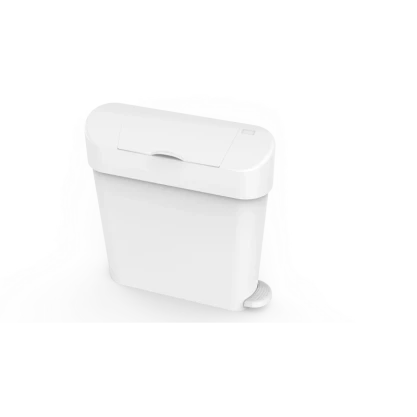 FSH-QUA-010 - QUARTZ PEDAL SANITARY BIN - WHITE